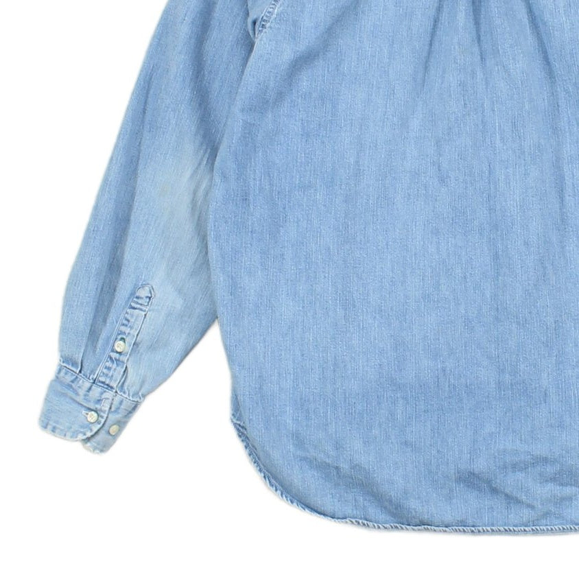 Womens Denim Shirt Button Up Cotton