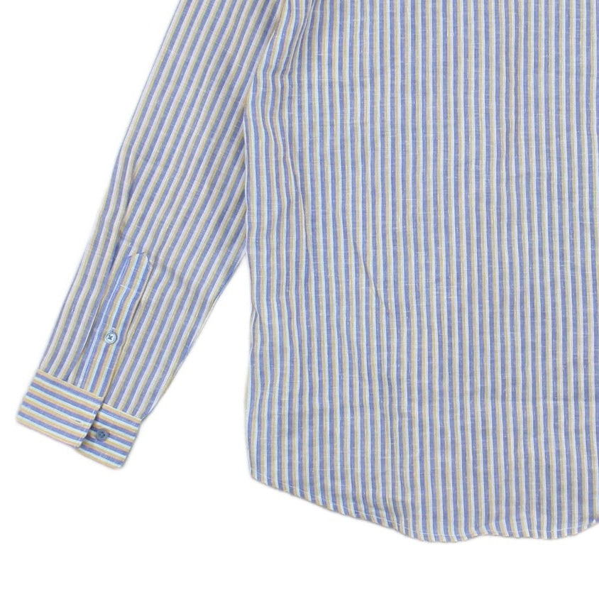 Mens Striped Shirt Slim Fit Lightweight