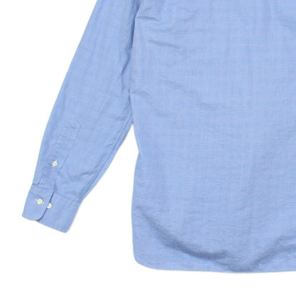 Mens Check Shirt Slim Fit Button Up Classic