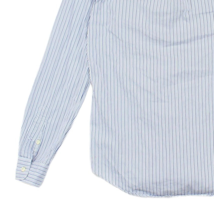 Mens Striped Shirt Slim Fit Button Up