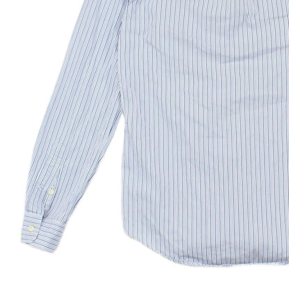 Mens Striped Shirt Slim Fit Button Up