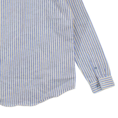 Mens Striped Shirt Slim Fit Lightweight