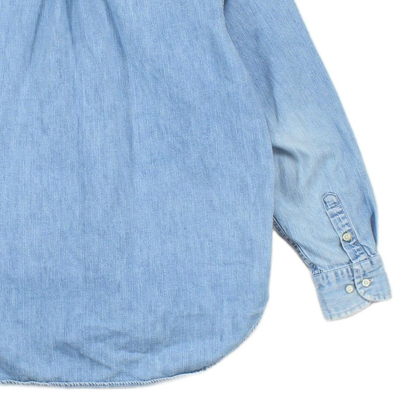 Womens Denim Shirt Button Up Cotton