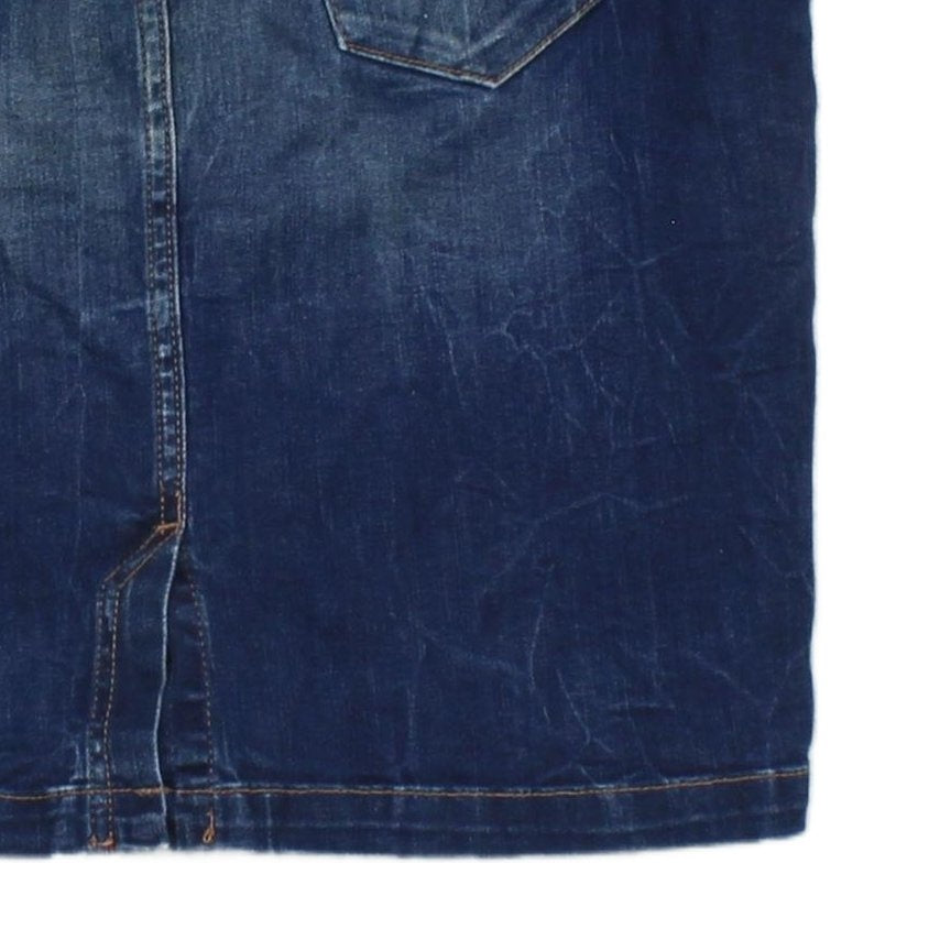 Womens Denim A-Line Skirt Stretch