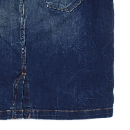 Womens Denim A-Line Skirt Stretch