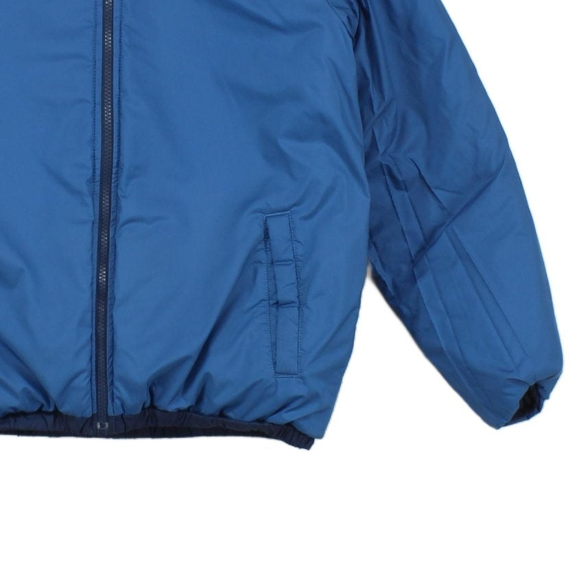 Boys Quilted Jacket Hooded Full Zip Reversible