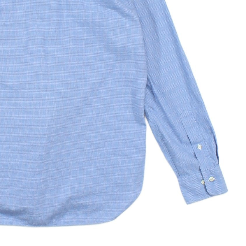 Mens Check Shirt Slim Fit Button Up Classic