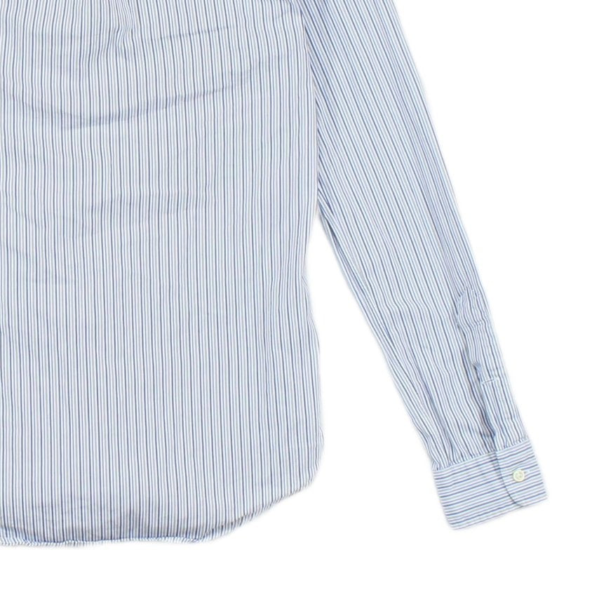 Mens Striped Shirt Slim Fit Button Up