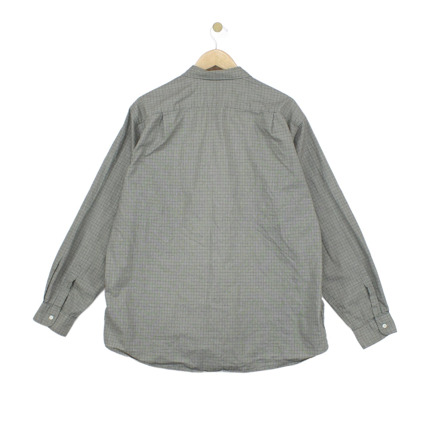 Mens Check Shirt Classic Long Sleeve
