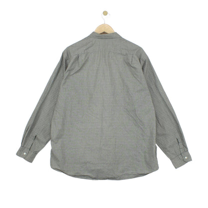 Mens Check Shirt Classic Long Sleeve