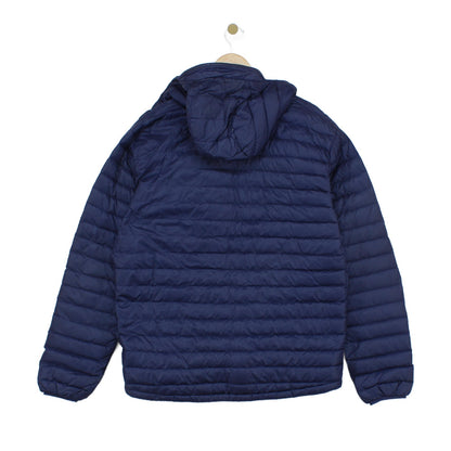 Mens Microlight Alpine Quilted Jacket Hooded Outdoor Down