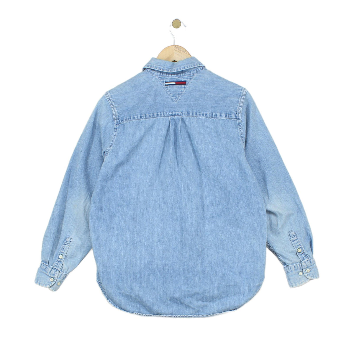 Womens Denim Shirt Button Up Cotton