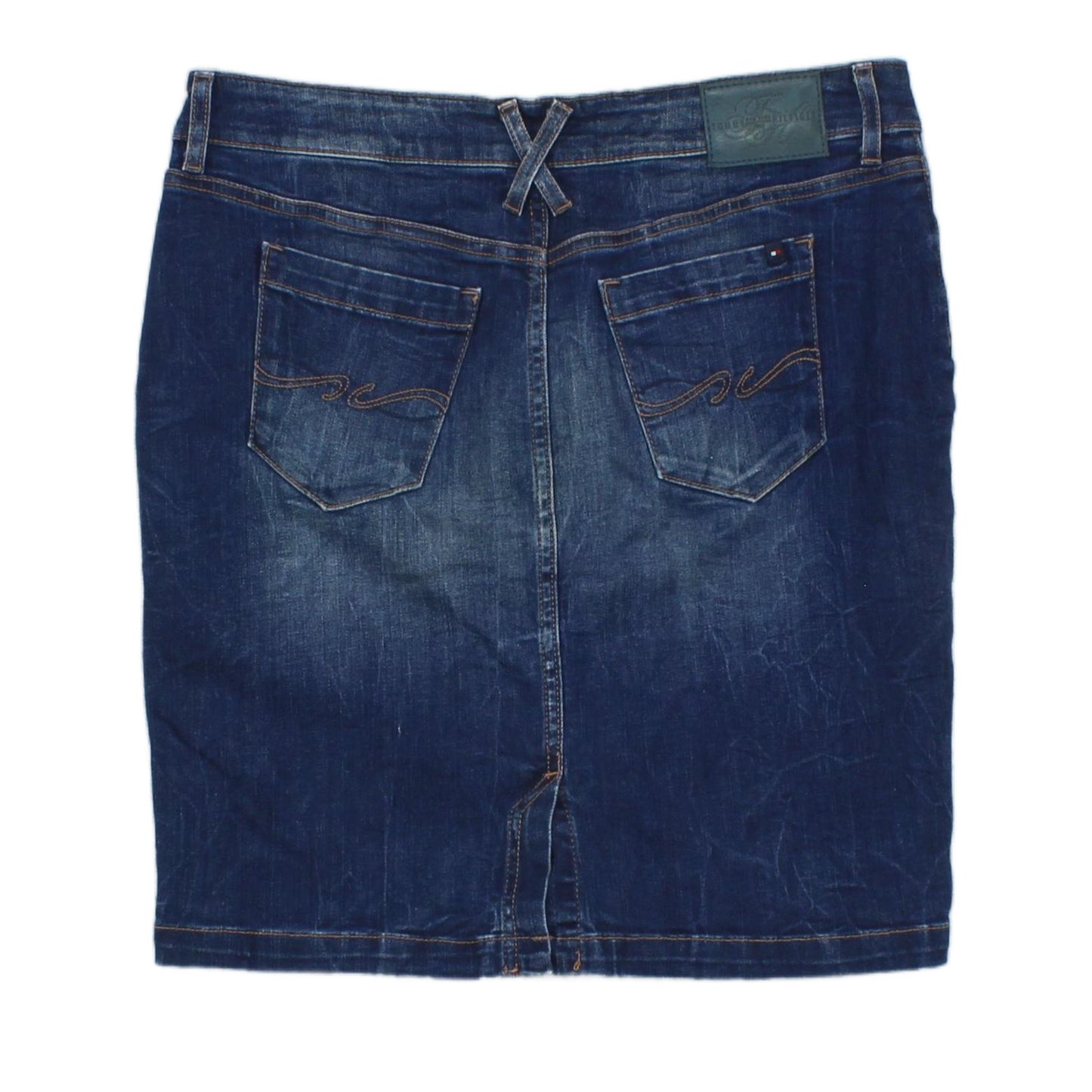 Womens Denim A-Line Skirt Stretch