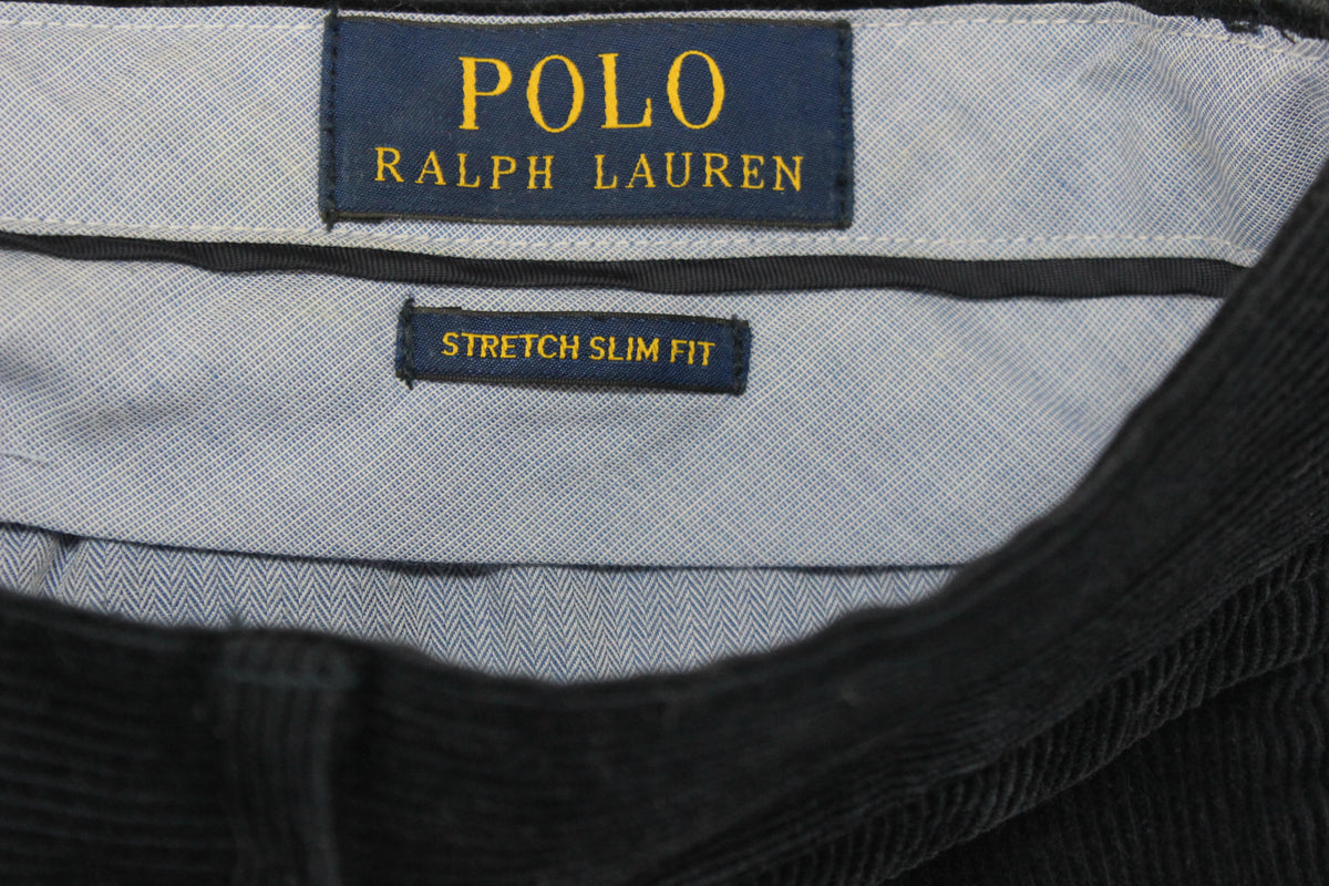 Mens Corduroy Trousers Stretch Slim Fit