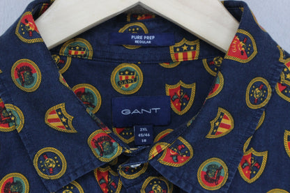 Mens Patterned Shirt Button Up Lyocel Pure Prep