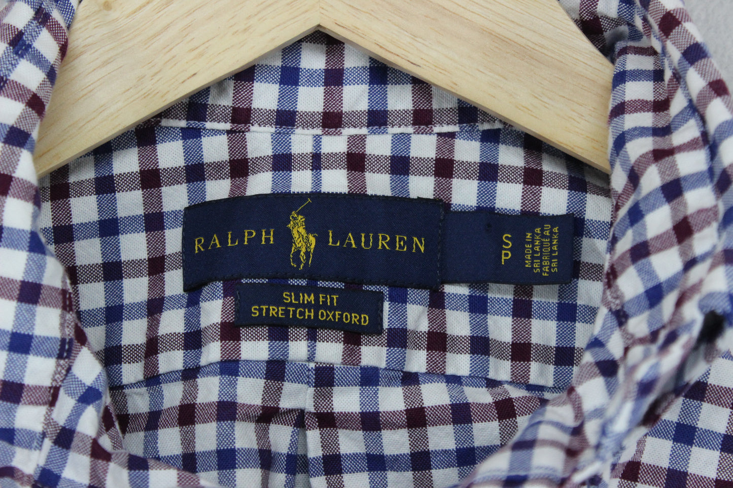 Mens Check Shirt Slim Fit Stretch