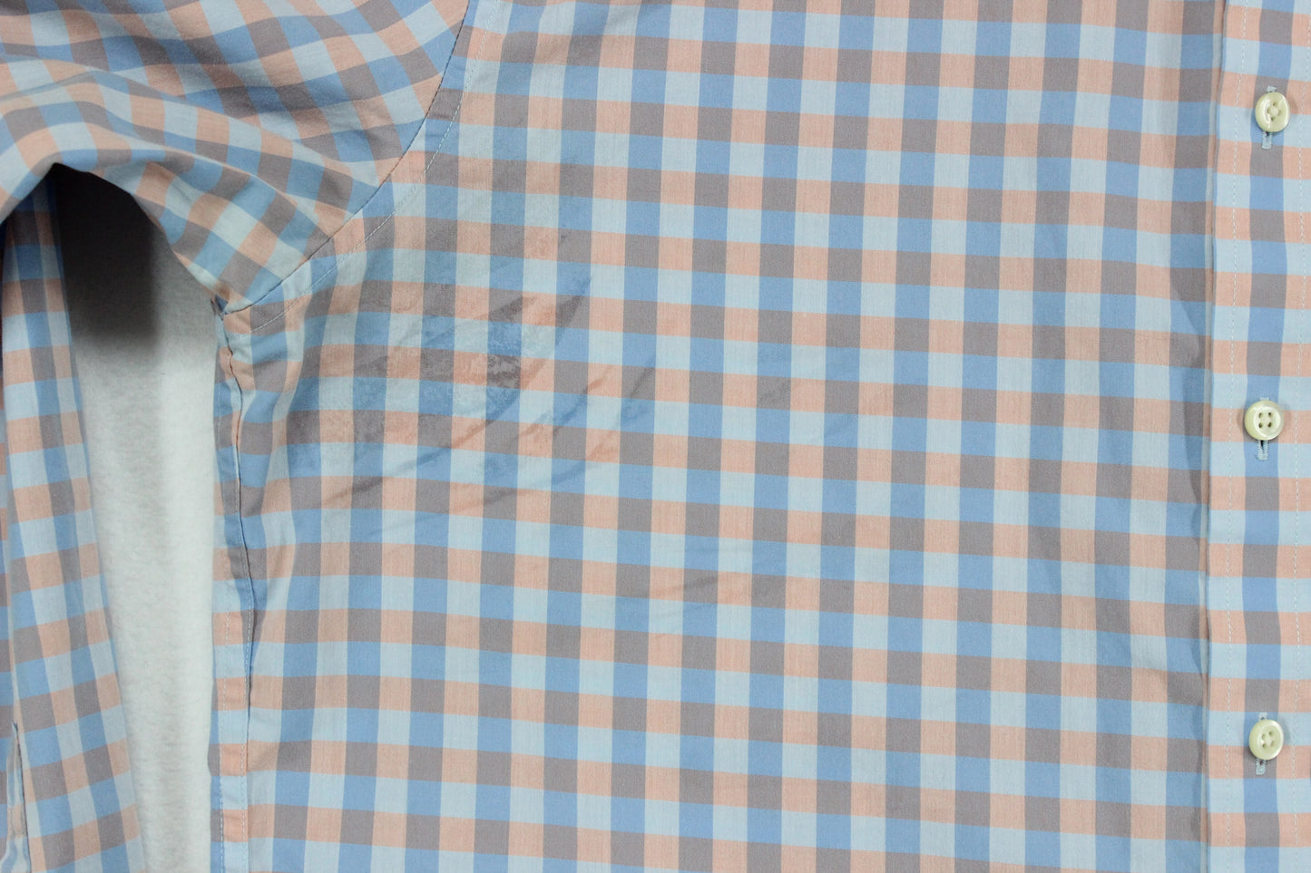 Mens Check Shirt Button Up Long Sleeve