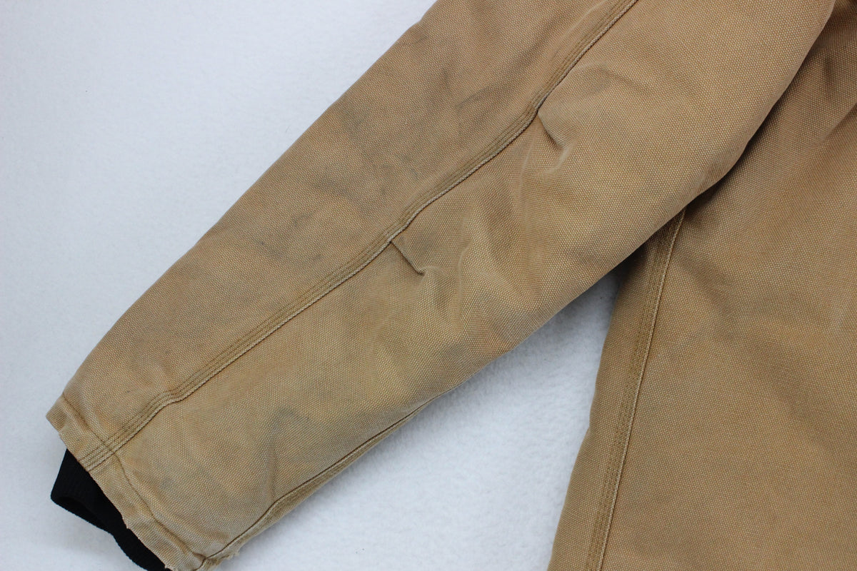Mens Workwear Jacket Full Zip Hooded Cotton
