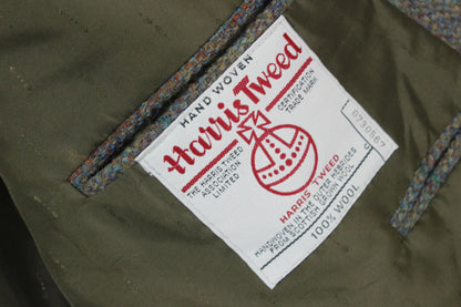 Mens Harris Tweed Blazer Notch Lapel Wool