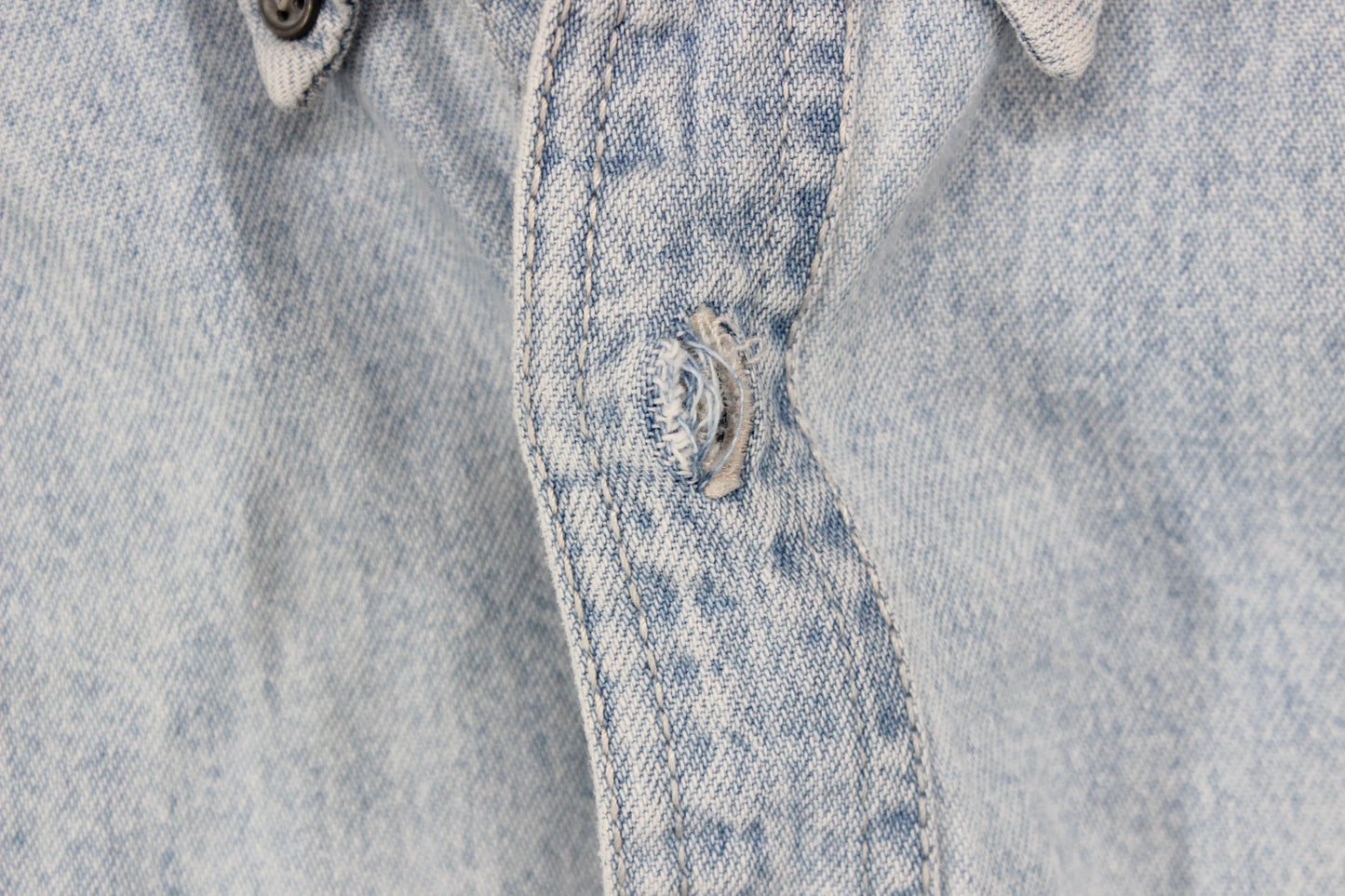 Mens Denim Shirt Long Sleeve Button Up