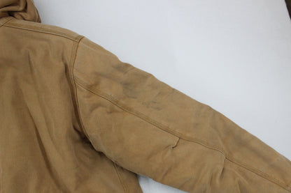 Mens Workwear Jacket Full Zip Hooded Cotton
