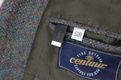 Mens Harris Tweed Blazer Notch Lapel Wool