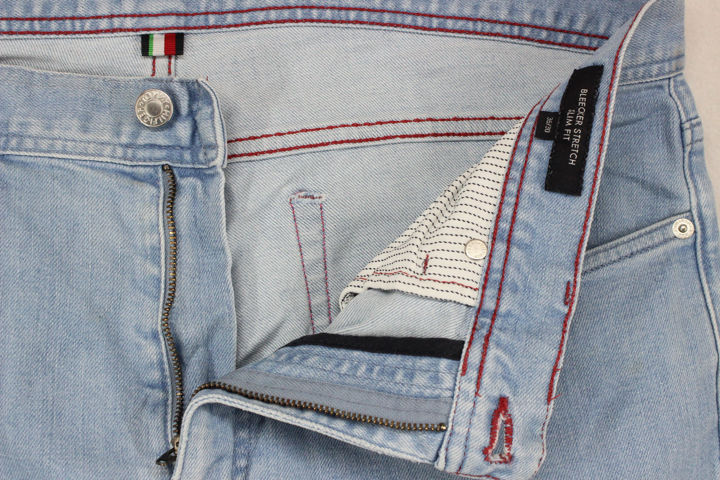 Mens Bleecker Jeans Slim Fit Denim