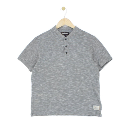 Mens Polo Shirt Short Sleeve Grandad Collar