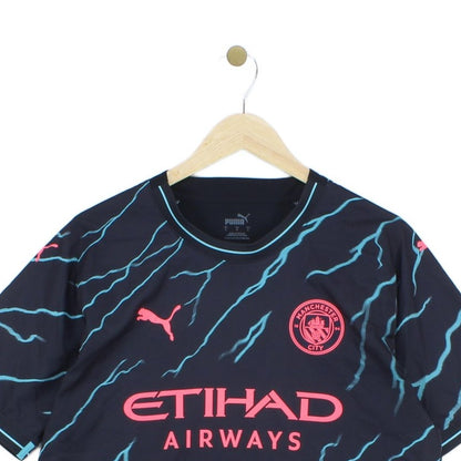Mens Manchester City 2023-24 Football Shirt 3Rd Kit Player Issue