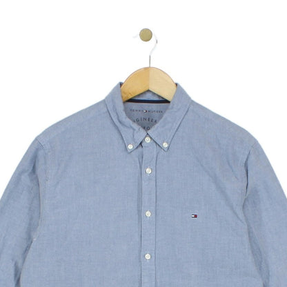 Mens Oxford Shirt Long Sleeve Button Up Cotton