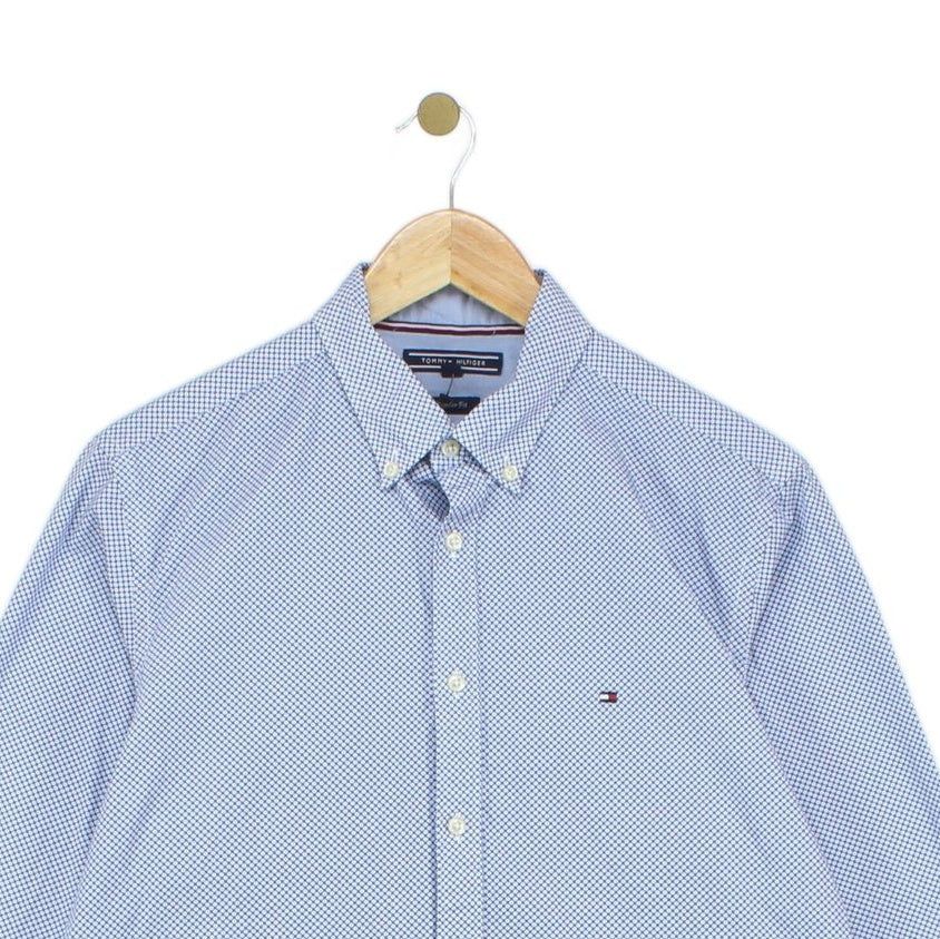 Mens Patterned Shirt Button Up Classic