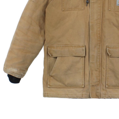 Mens Workwear Jacket Full Zip Hooded Cotton