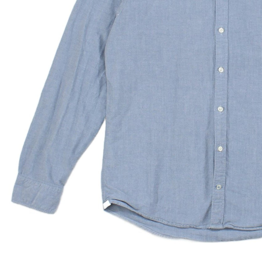 Mens Oxford Shirt Long Sleeve Button Up Cotton