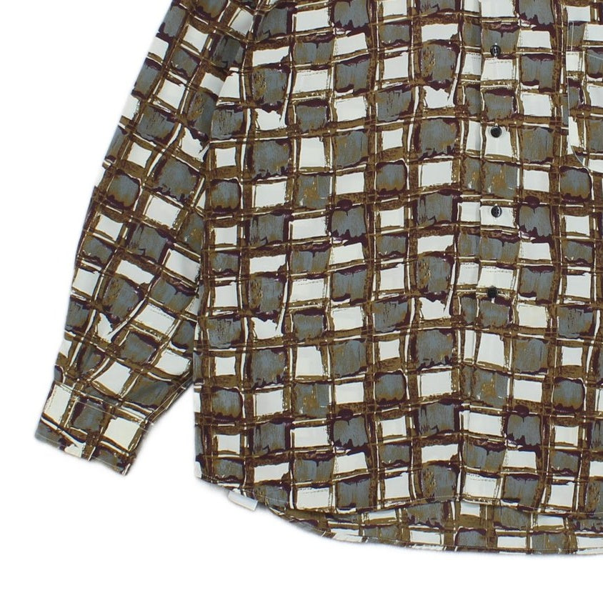 Mens Abstract Shirt Long Sleeve