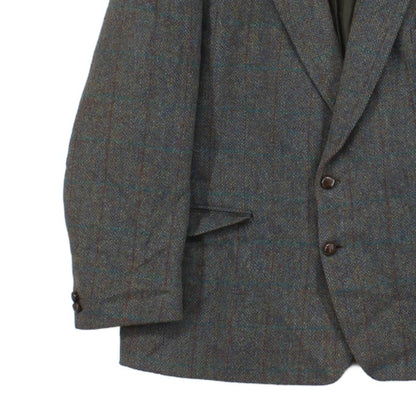Mens Harris Tweed Blazer Notch Lapel Wool