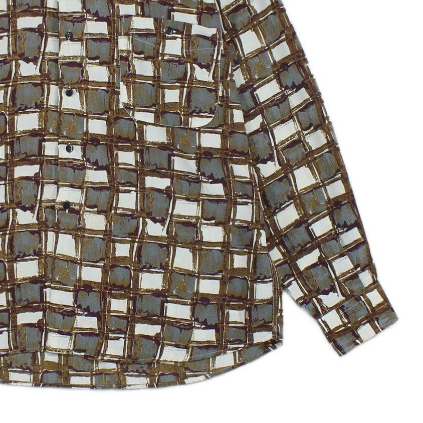 Mens Abstract Shirt Long Sleeve