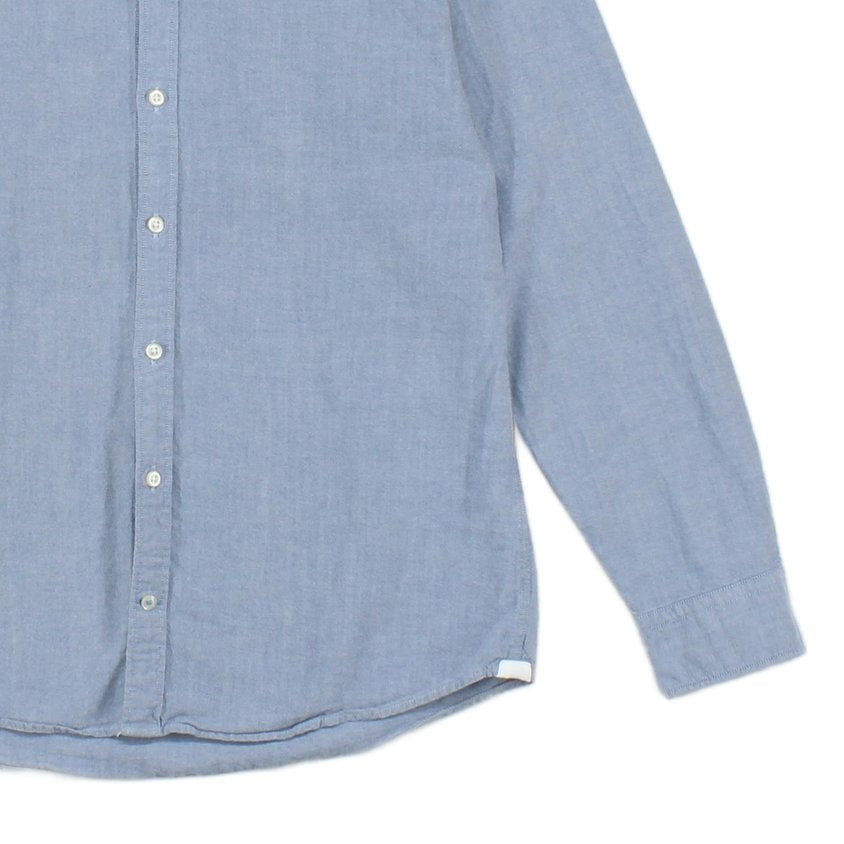 Mens Oxford Shirt Long Sleeve Button Up Cotton