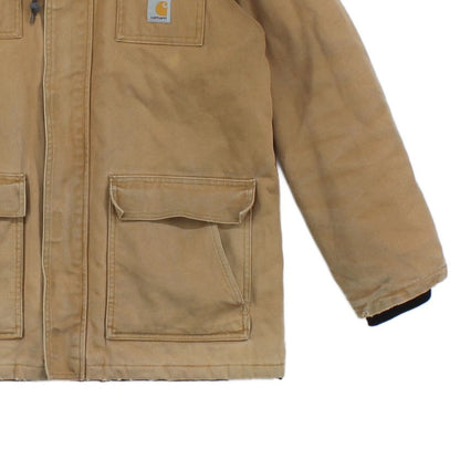 Mens Workwear Jacket Full Zip Hooded Cotton