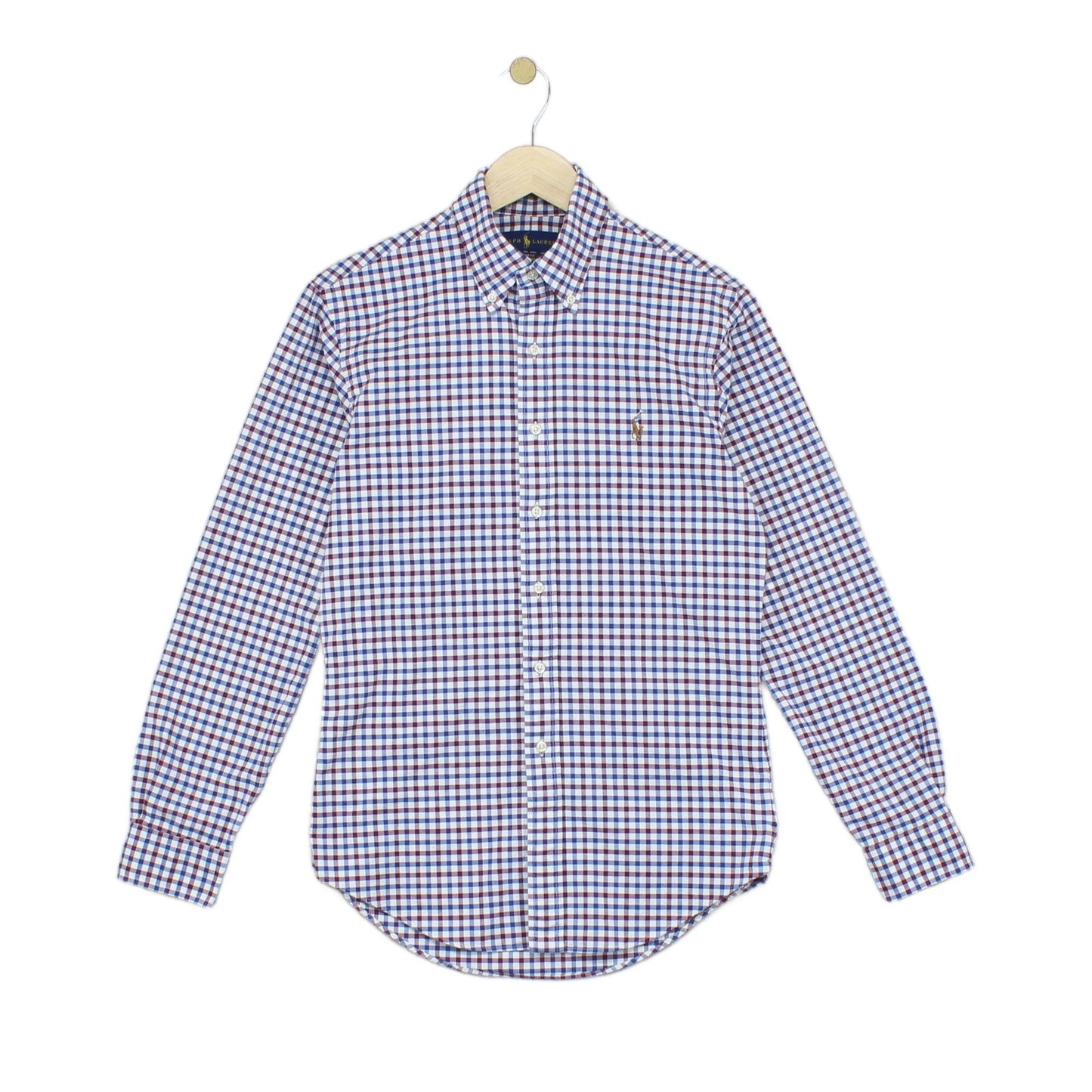Mens Check Shirt Slim Fit Stretch
