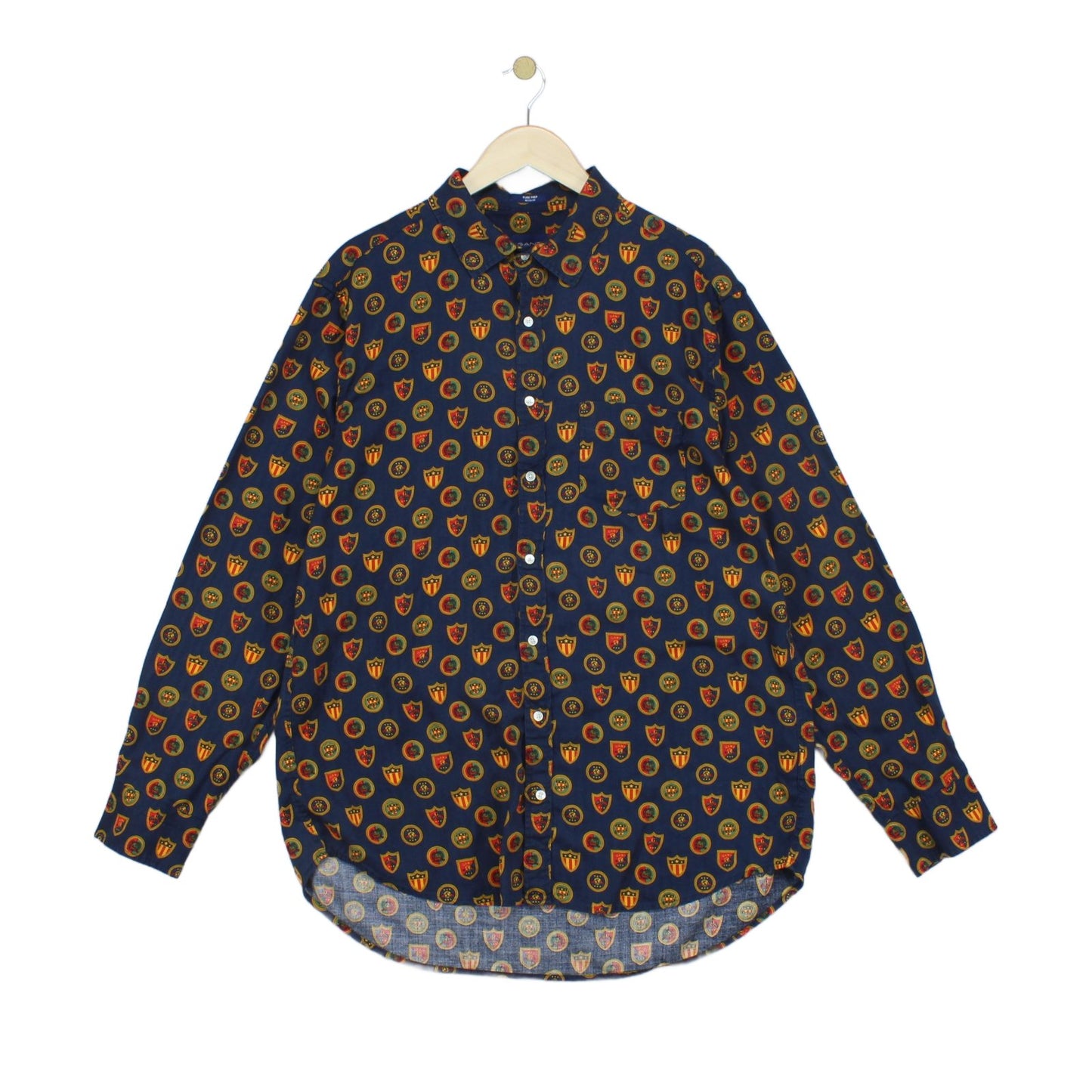 Mens Patterned Shirt Button Up Lyocel Pure Prep