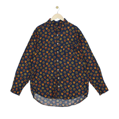 Mens Patterned Shirt Button Up Lyocel Pure Prep