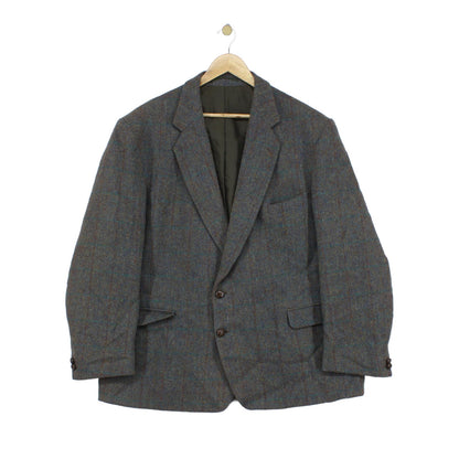 Mens Harris Tweed Blazer Notch Lapel Wool