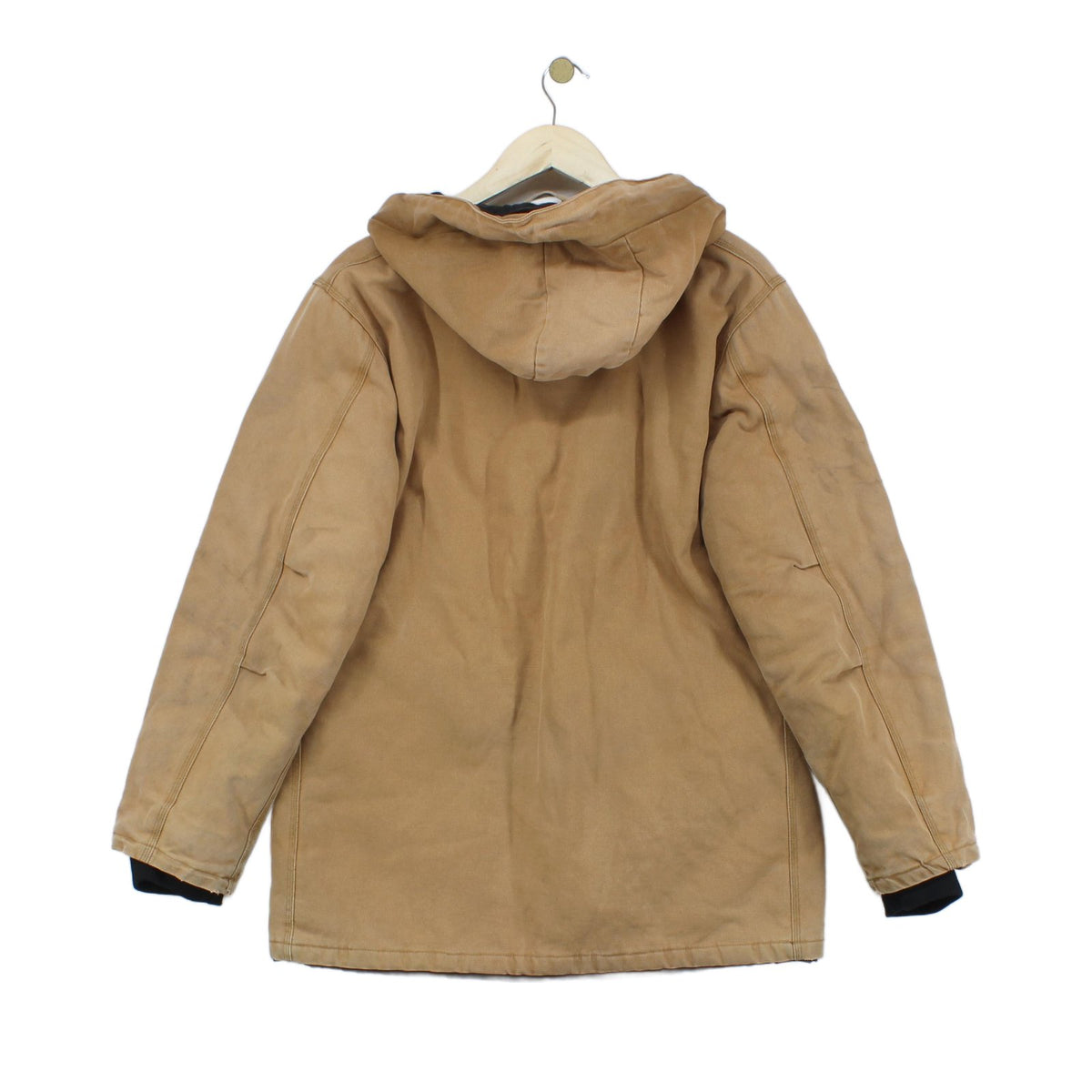 Mens Workwear Jacket Full Zip Hooded Cotton