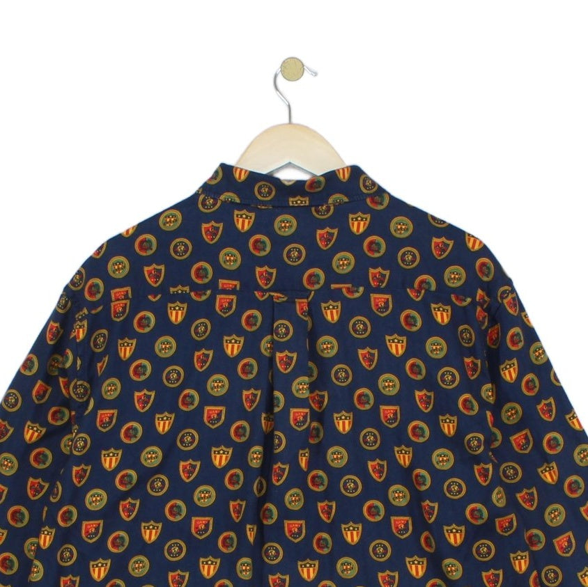 Mens Patterned Shirt Button Up Lyocel Pure Prep