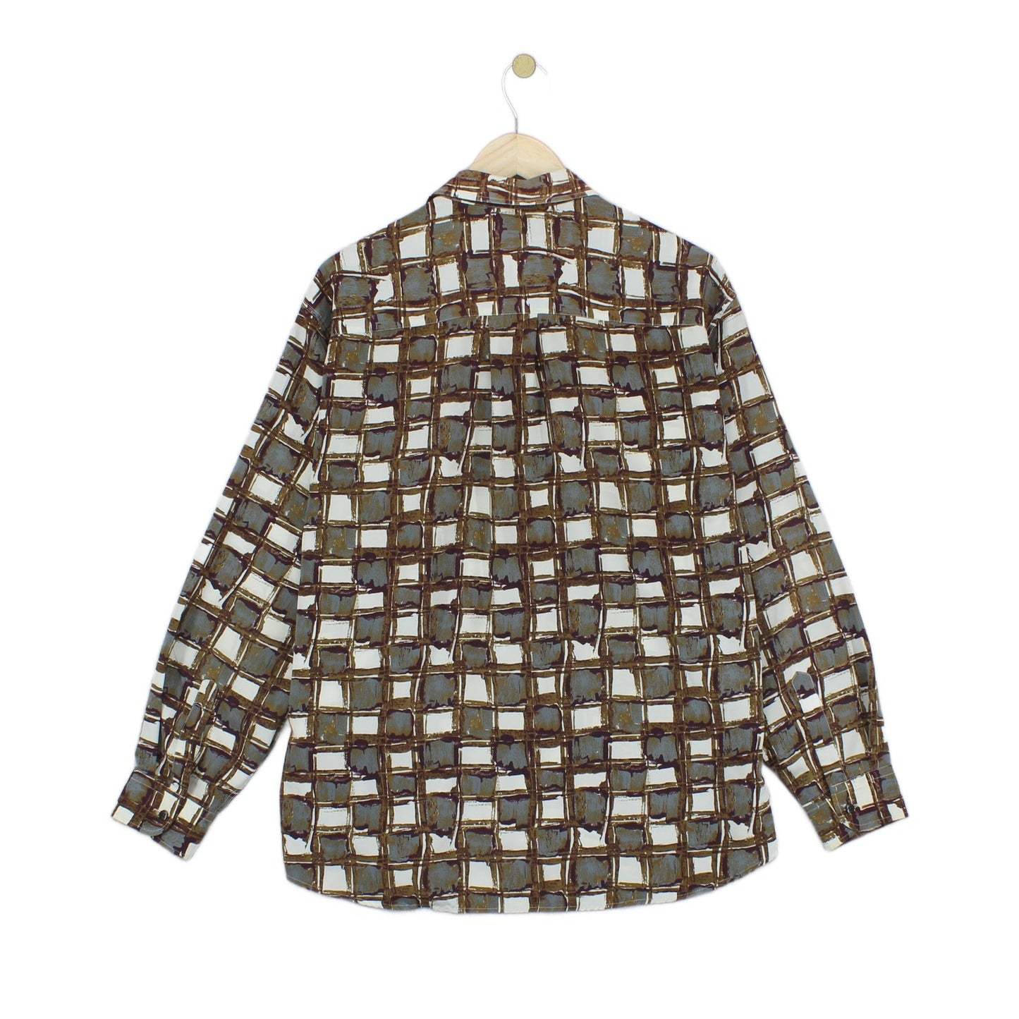 Mens Abstract Shirt Long Sleeve