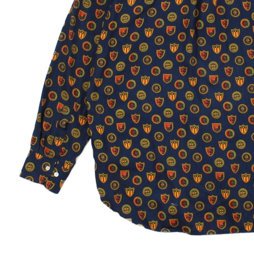 Mens Patterned Shirt Button Up Lyocel Pure Prep
