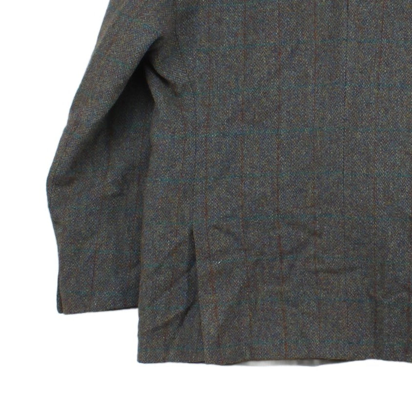 Mens Harris Tweed Blazer Notch Lapel Wool