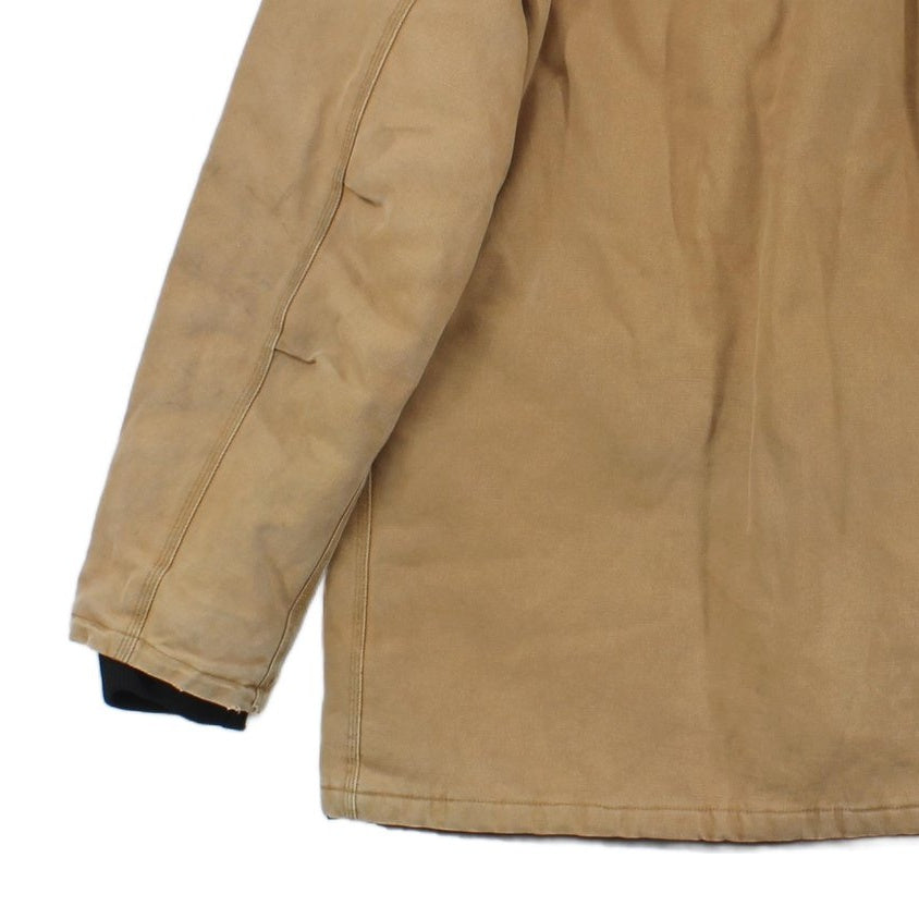 Mens Workwear Jacket Full Zip Hooded Cotton