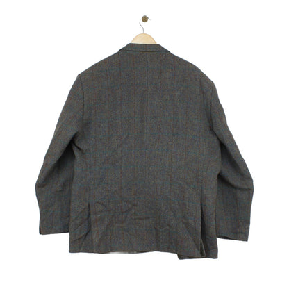Mens Harris Tweed Blazer Notch Lapel Wool