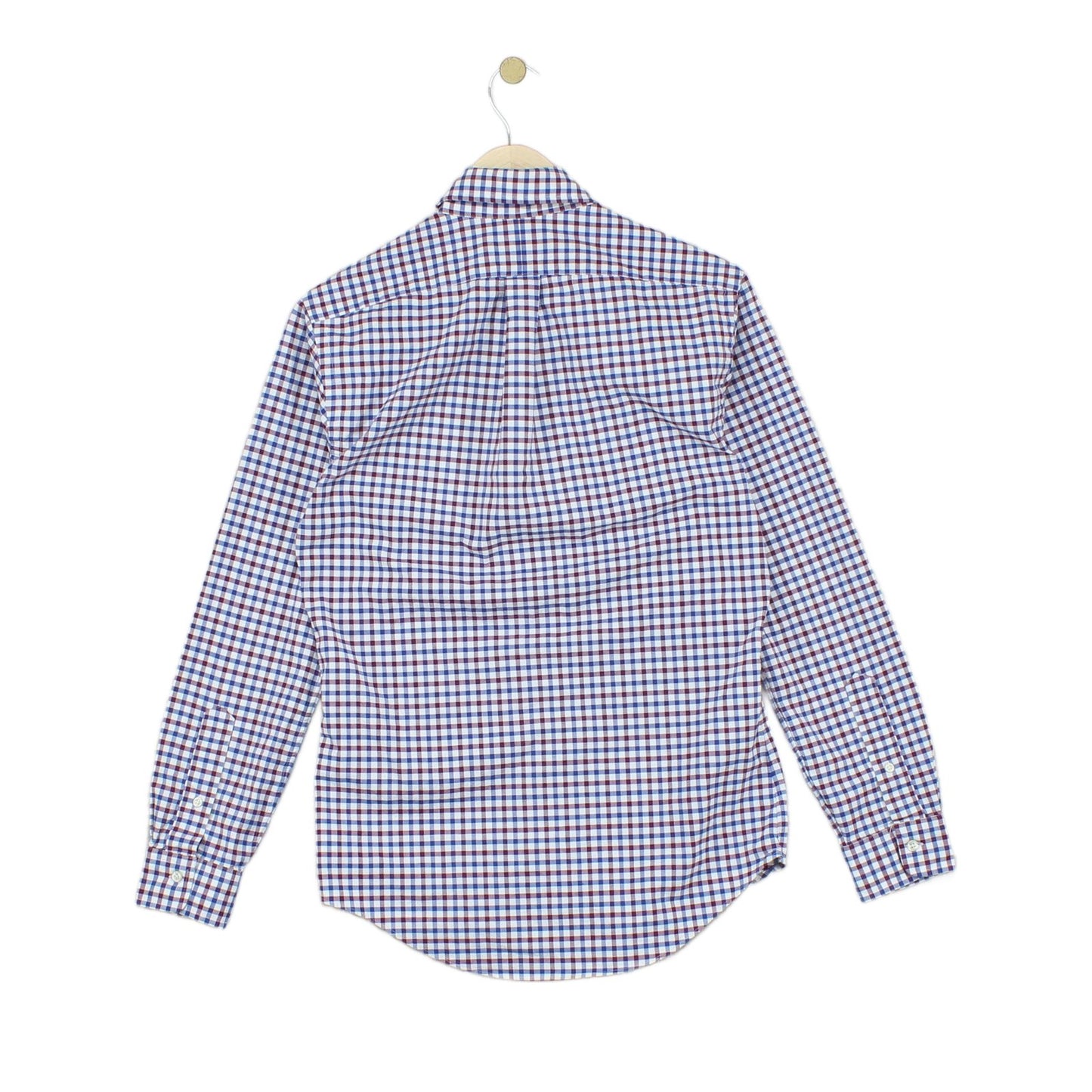 Mens Check Shirt Slim Fit Stretch